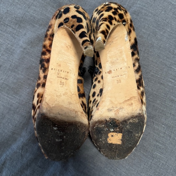 Brian Atwood | Pony Hair Cheetah print booties | size 38 - Picture 6 of 6
